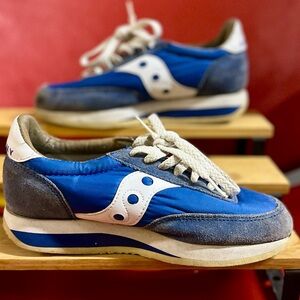 Saucony Hornet Performance Athletic Shoes, Women’s 5, Blue, Leather, Originals